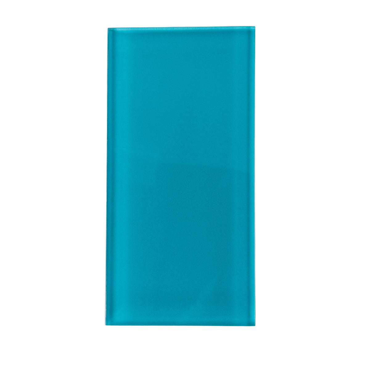 Apollo Tile (Sample) Wall Tile Cerulean Blue 3-in x 6-in Glossy Glass Brick Subway Wall Tile
