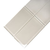 Apollo Tile (Sample) Wall Tile Beige 4-in x 6-in Glossy Glass Subway Wall Tile
