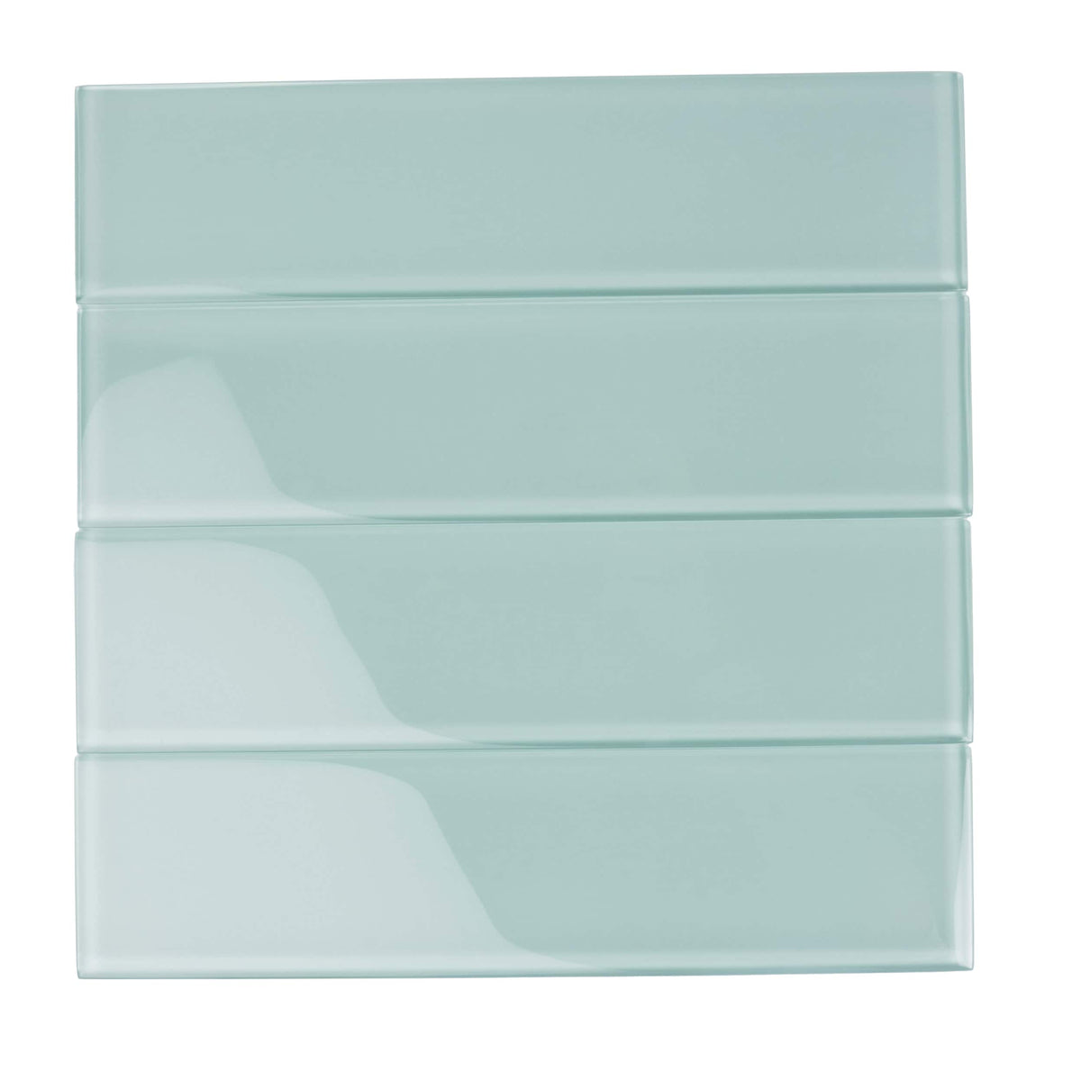 Apollo Tile (Sample) Wall Tile Cadet Blue 3-in x 12-in Glossy Glass Brick Subway Wall Tile