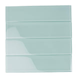 Apollo Tile (Sample) Wall Tile Cadet Blue 3-in x 12-in Glossy Glass Brick Subway Wall Tile