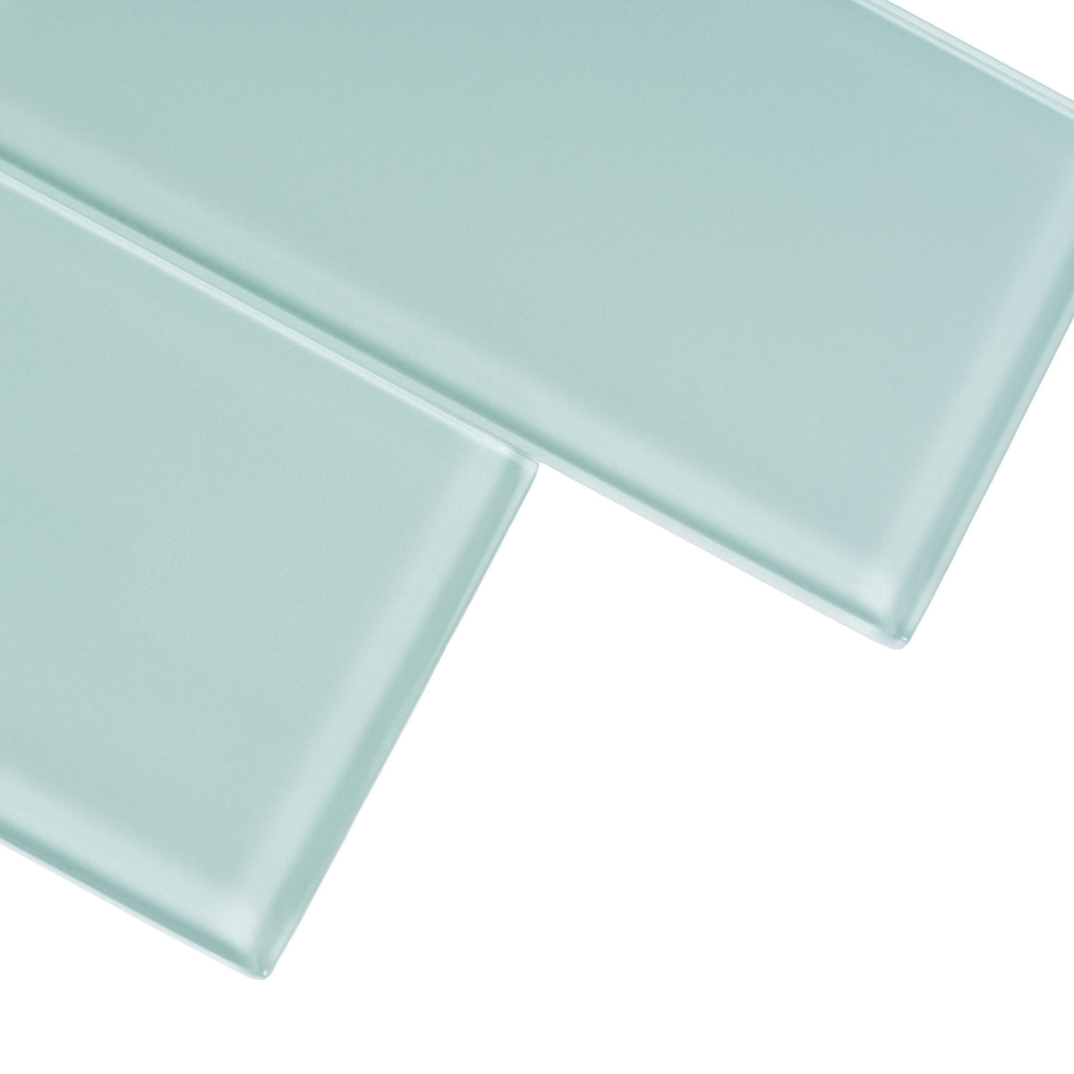 Apollo Tile (Sample) Wall Tile Cadet Blue 3-in x 12-in Glossy Glass Brick Subway Wall Tile