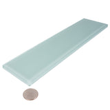 Apollo Tile (Sample) Wall Tile Cadet Blue 3-in x 12-in Glossy Glass Brick Subway Wall Tile