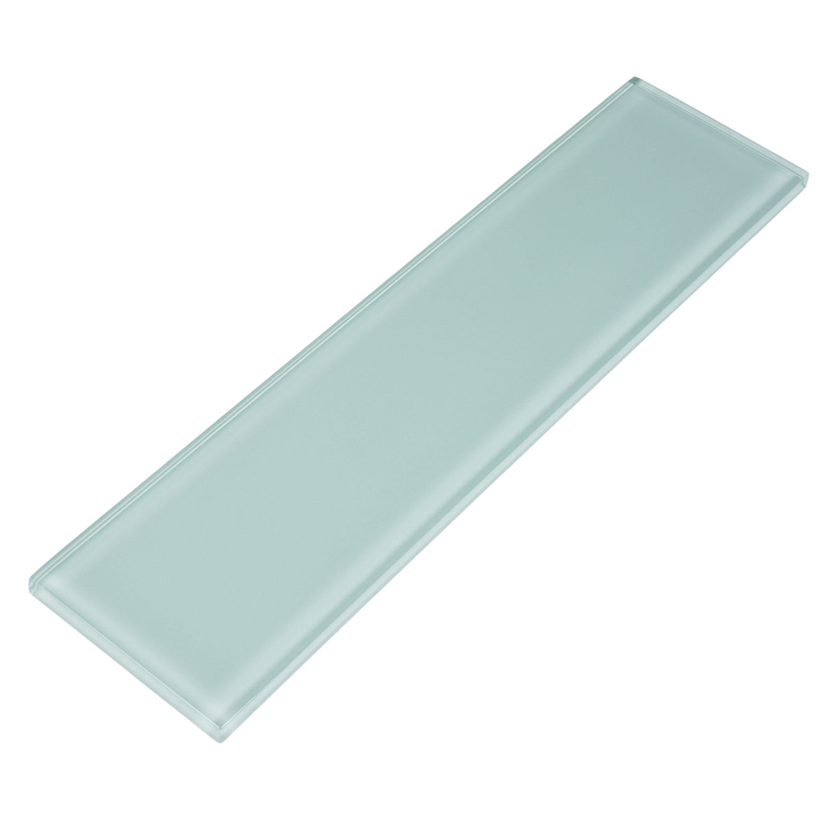 Apollo Tile (Sample) Wall Tile Cadet Blue 3-in x 12-in Glossy Glass Brick Subway Wall Tile