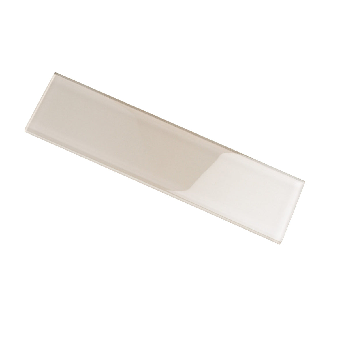 Apollo Tile (Sample) Wall Tile Abalone Gray 3-in x 12-in Glossy Glass Brick Subway Wall Tile