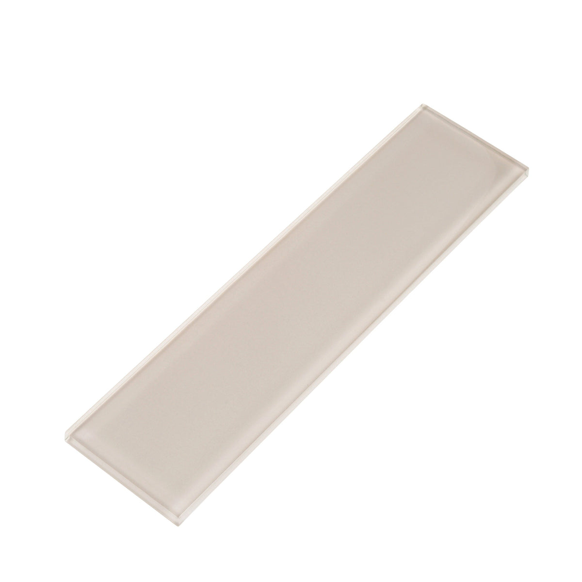 Apollo Tile (Sample) Wall Tile Abalone Gray 3-in x 12-in Glossy Glass Brick Subway Wall Tile