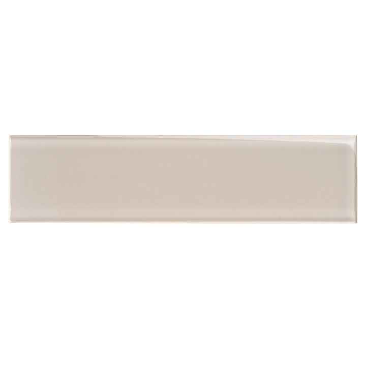 Apollo Tile (Sample) Wall Tile Abalone Gray 3-in x 12-in Glossy Glass Brick Subway Wall Tile