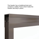Classic 60 in. x 70 in. Semi-Frameless Sliding Shower Door in Oil Rubbed Bronze with Clear Glass - Super Arbor