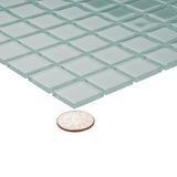 Apollo Tile (Sample) Floor and Wall Tile Cadet Blue 4-in x 4-in Glossy Glass Uniform Squares Floor and Wall Tile