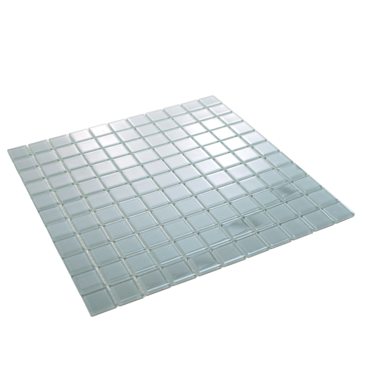 Apollo Tile (Sample) Floor and Wall Tile Stone Gray 4-in x 4-in Glossy Glass Uniform Squares Floor and Wall Tile