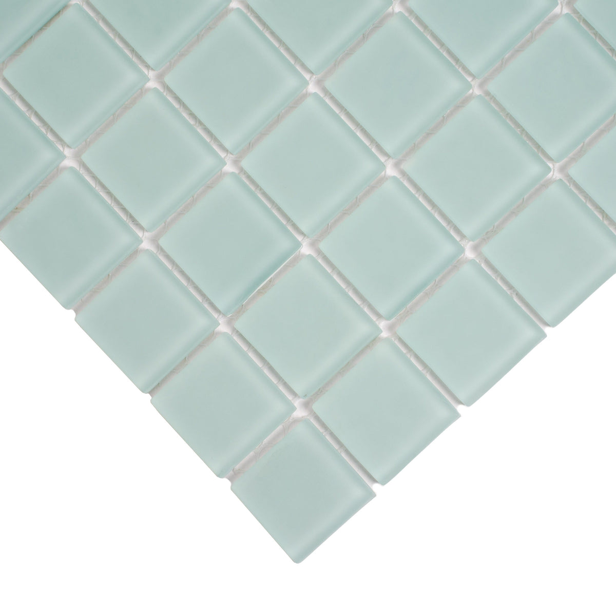 Apollo Tile (Sample) Floor and Wall Tile Cadet Blue 4-in x 4-in Matte Glass Uniform Squares Floor and Wall Tile