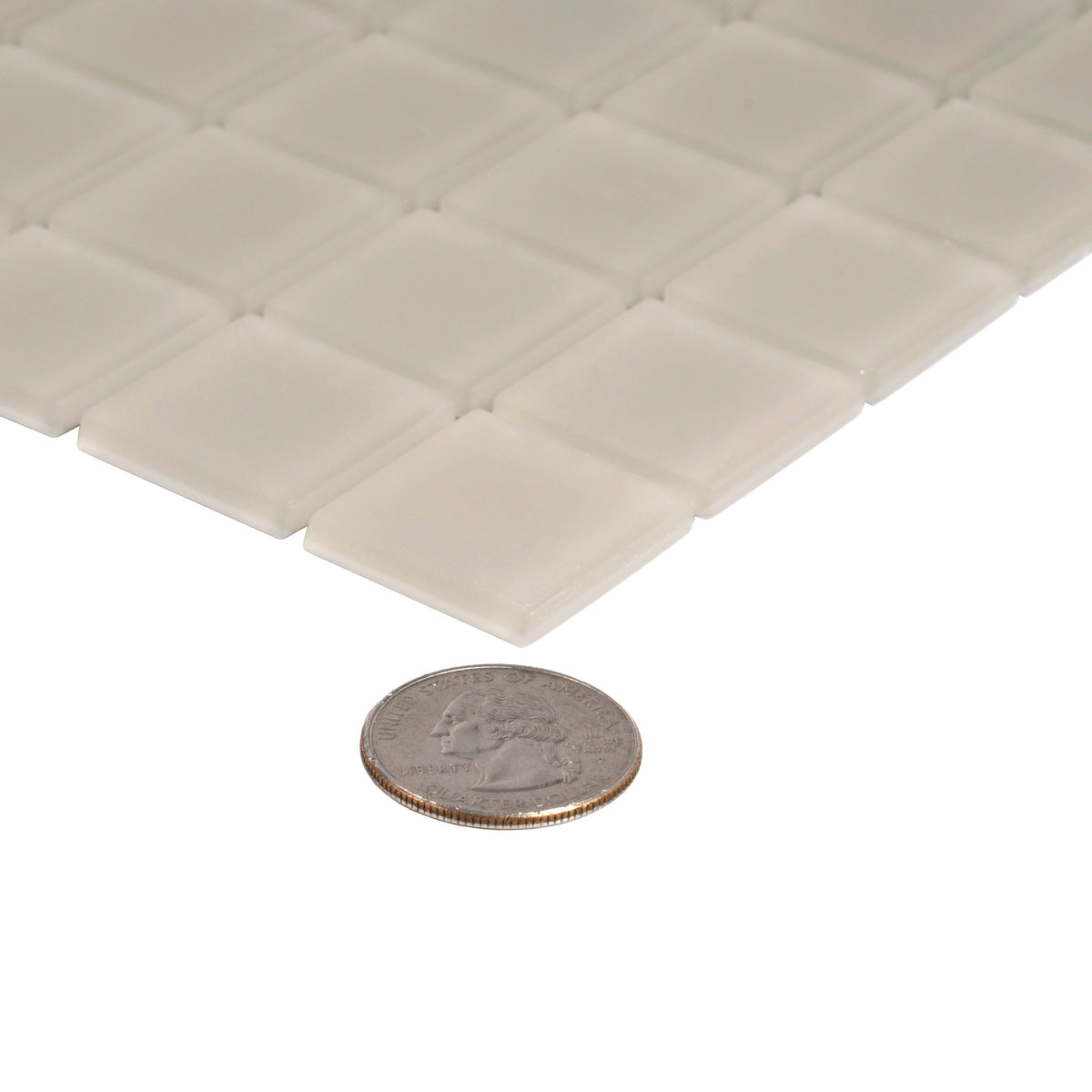 Apollo Tile (Sample) Floor and Wall Tile Abalone Gray 4-in x 4-in Matte Glass Uniform Squares Floor and Wall Tile
