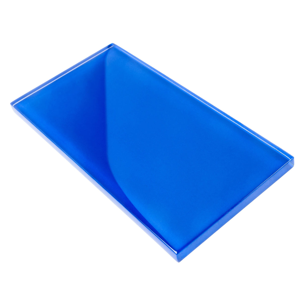 Apollo Tile (Sample) Wall Tile Royal Blue 3-in x 6-in Glossy Glass Brick Subway Wall Tile
