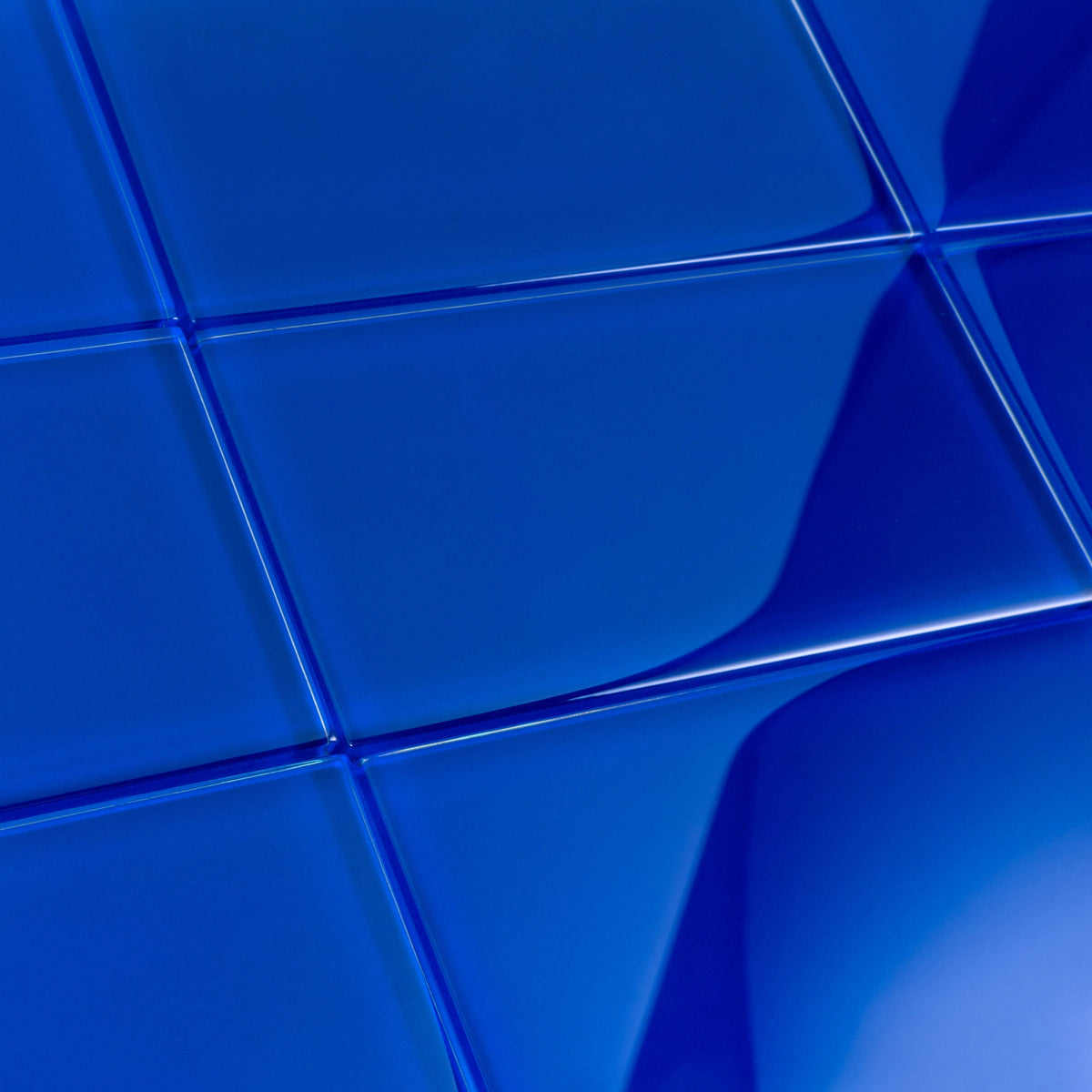 Apollo Tile (Sample) Wall Tile Royal Blue 3-in x 6-in Glossy Glass Brick Subway Wall Tile