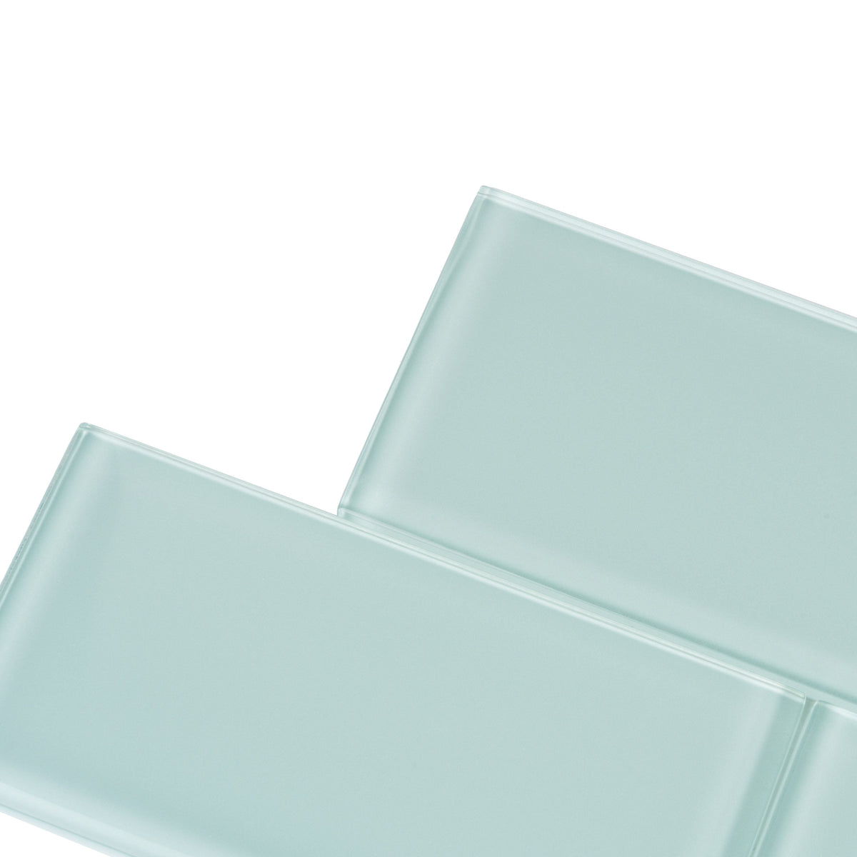 Apollo Tile (Sample) Wall Tile Cadet Blue 3-in x 6-in Glossy Glass Brick Subway Wall Tile
