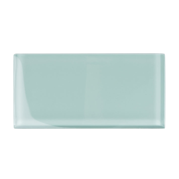 Apollo Tile (Sample) Wall Tile Cadet Blue 3-in x 6-in Glossy Glass Brick Subway Wall Tile