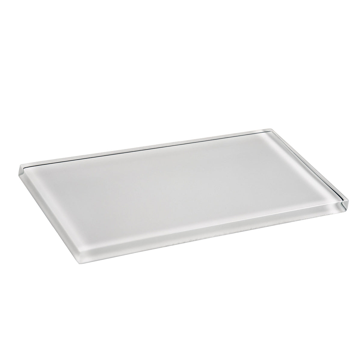 Apollo Tile (Sample) White 3-in x 6-in Glossy Glass Brick Subway Floor and Wall Tile
