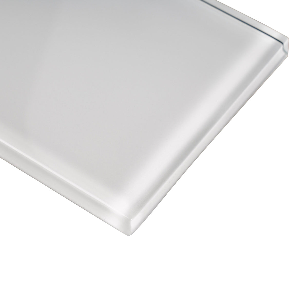 Apollo Tile (Sample) White 3-in x 6-in Glossy Glass Brick Subway Floor and Wall Tile