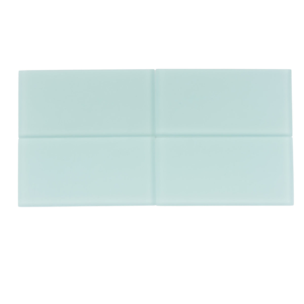 Apollo Tile (Sample) Wall Tile Cadet Blue 3-in x 6-in Matte Glass Brick Subway Wall Tile