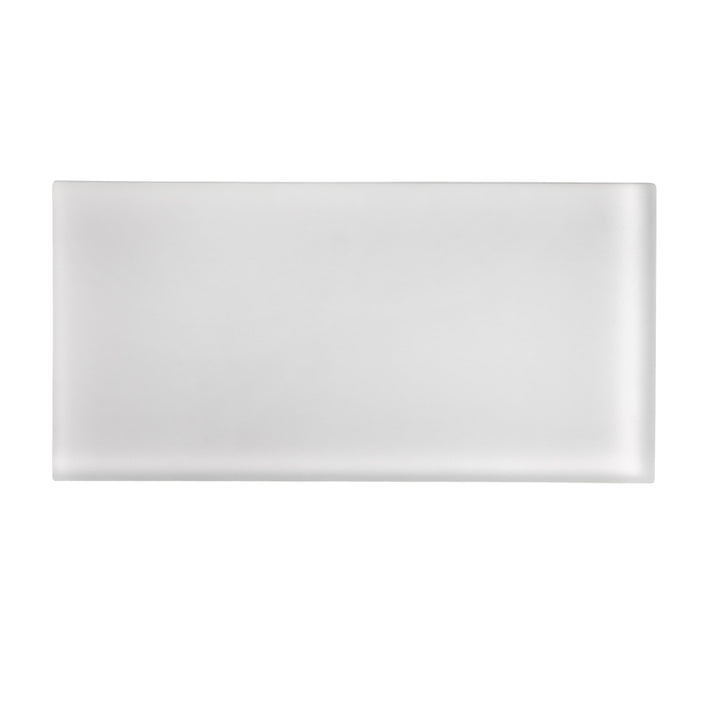 Apollo Tile (Sample) White 3-in x 6-in Matte Glass Brick Subway Floor and Wall Tile