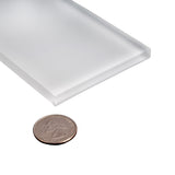 Apollo Tile (Sample) White 3-in x 6-in Matte Glass Brick Subway Floor and Wall Tile