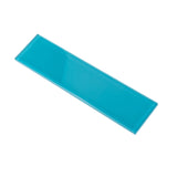 Apollo Tile (Sample) Wall Tile Cerulean Blue 3-in x 12-in Glossy Glass Subway Wall Tile