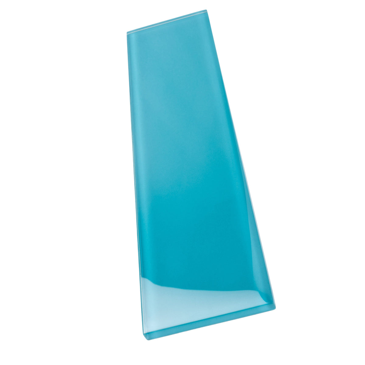 Apollo Tile (Sample) Wall Tile Cerulean Blue 3-in x 12-in Glossy Glass Subway Wall Tile