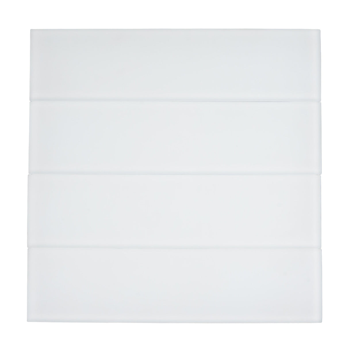Apollo Tile (Sample) White 3-in x 12-in Matte Glass Floor and Wall Tile