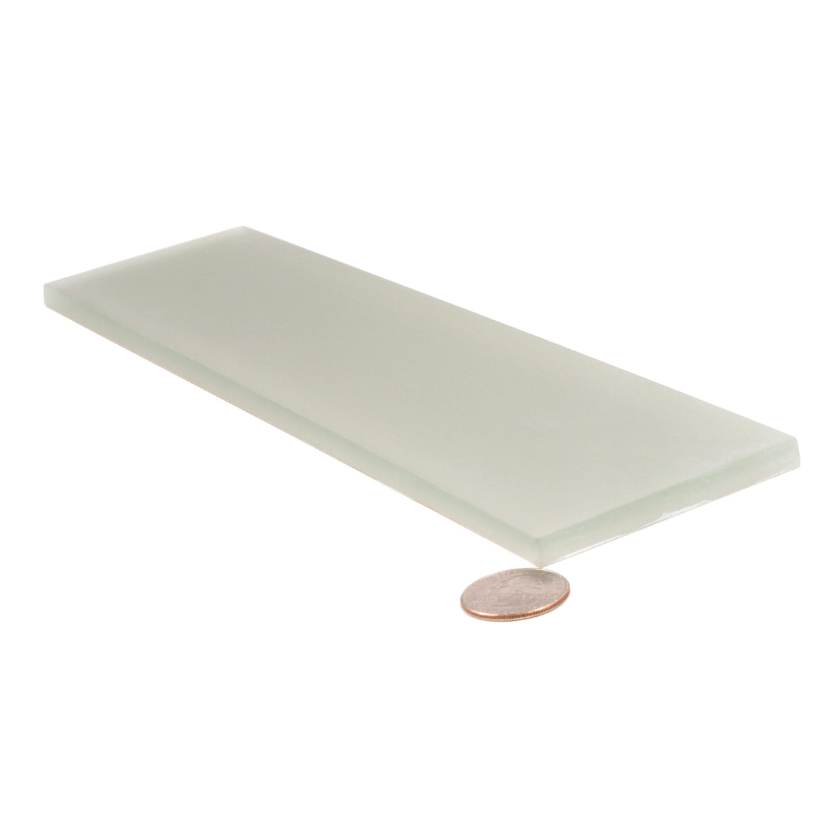 Apollo Tile (Sample) Wall Tile Abalone Gray 3-in x 12-in Matte Glass Brick Subway Wall Tile