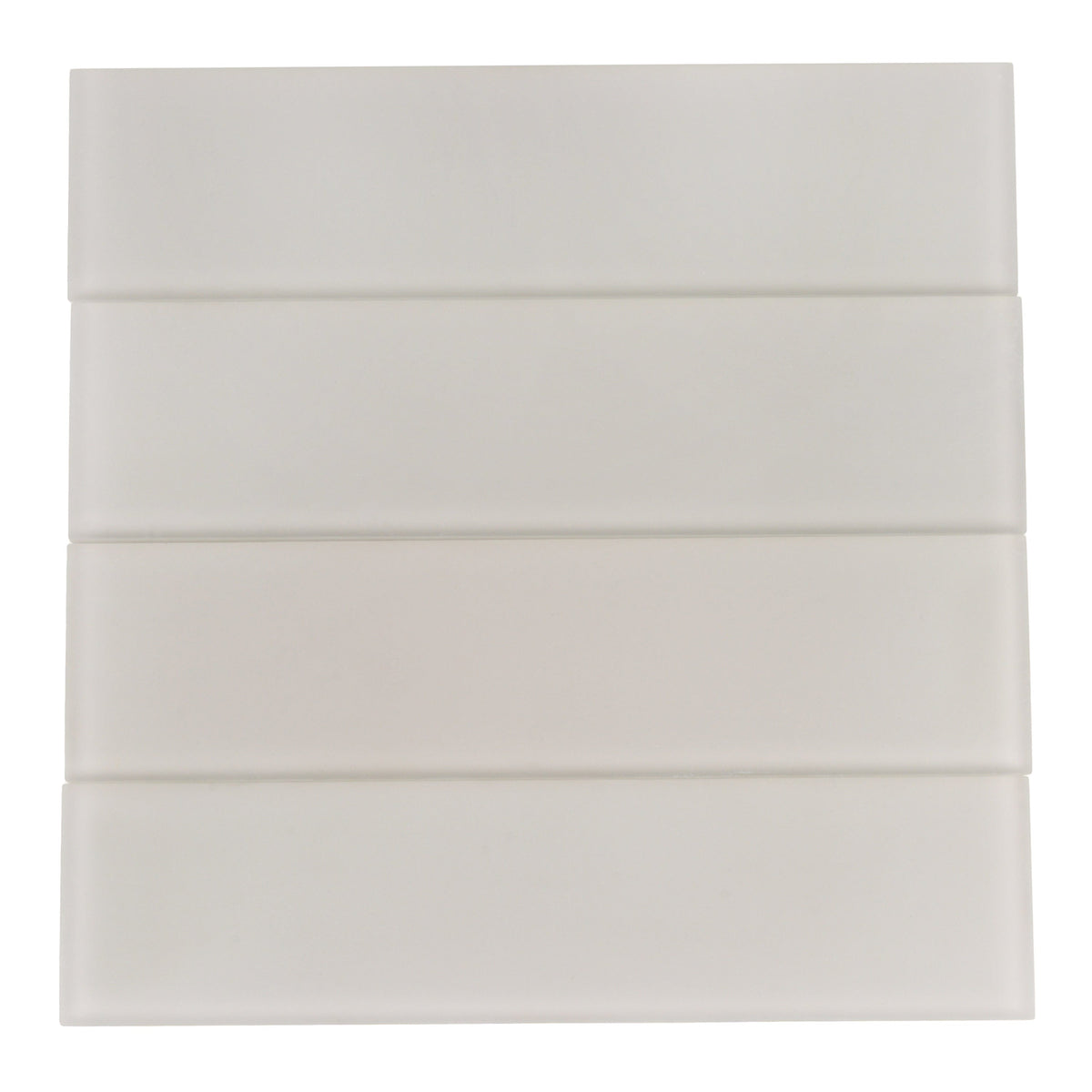 Apollo Tile (Sample) Wall Tile Abalone Gray 3-in x 12-in Matte Glass Brick Subway Wall Tile