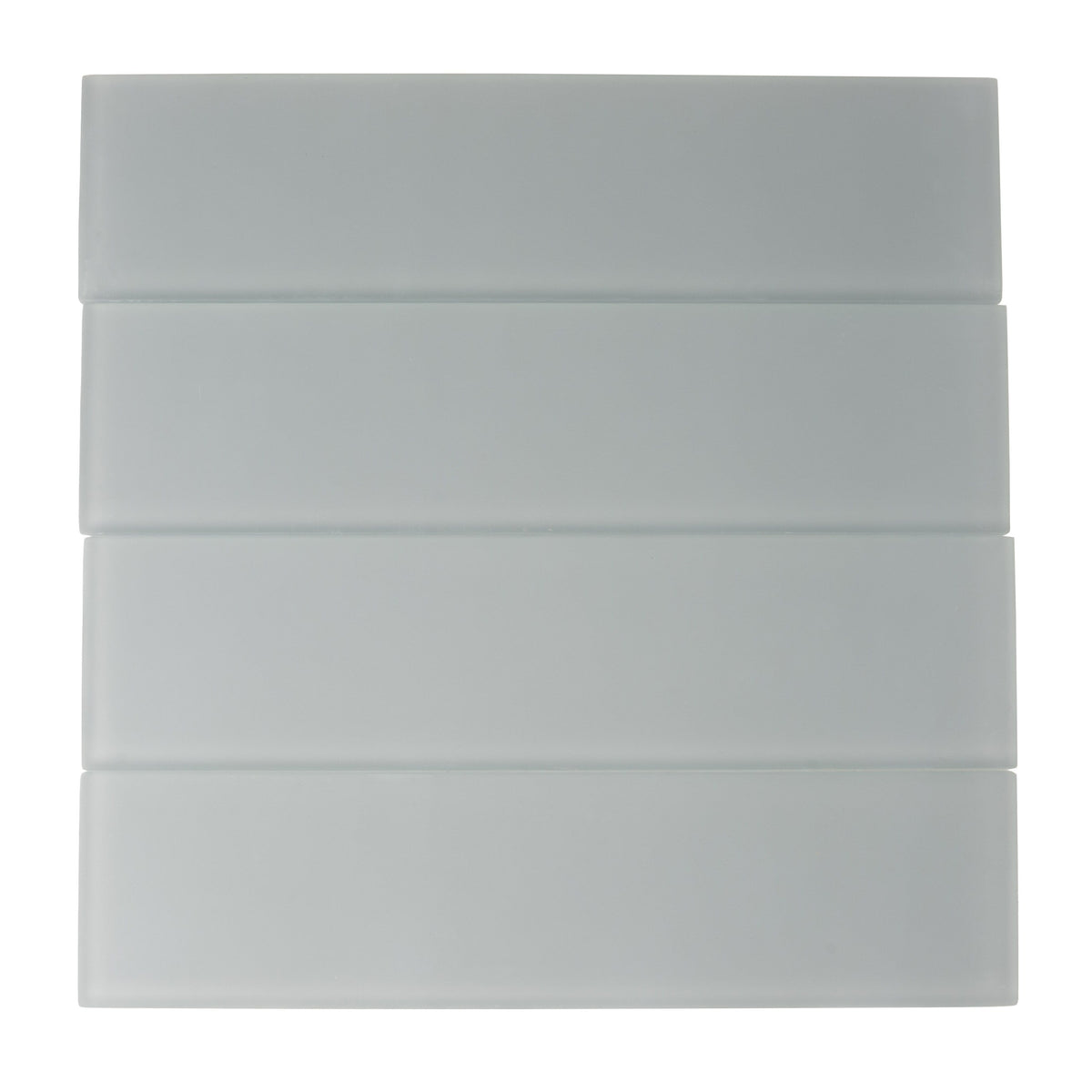 Apollo Tile Gray 3-in x 12-in Matte Glass Brick Subway Wall Tile (5-sq. ft/ Carton)