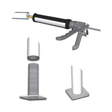 Pylex Spybase 2.38-in Zinc Plated Steel Post Insert For Metal Fence 6-Pack