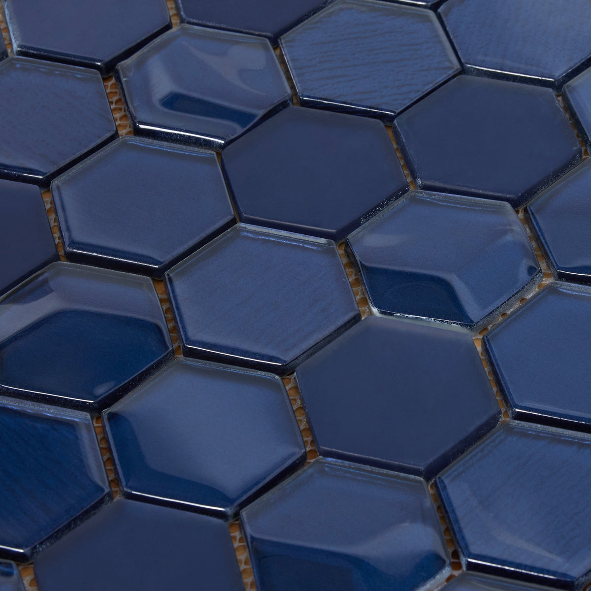 Elida Ceramica Skylight Hex 12-in x 12-in Glossy Glass Mosaic Wall Tile (0.97-sq ft per sheet)