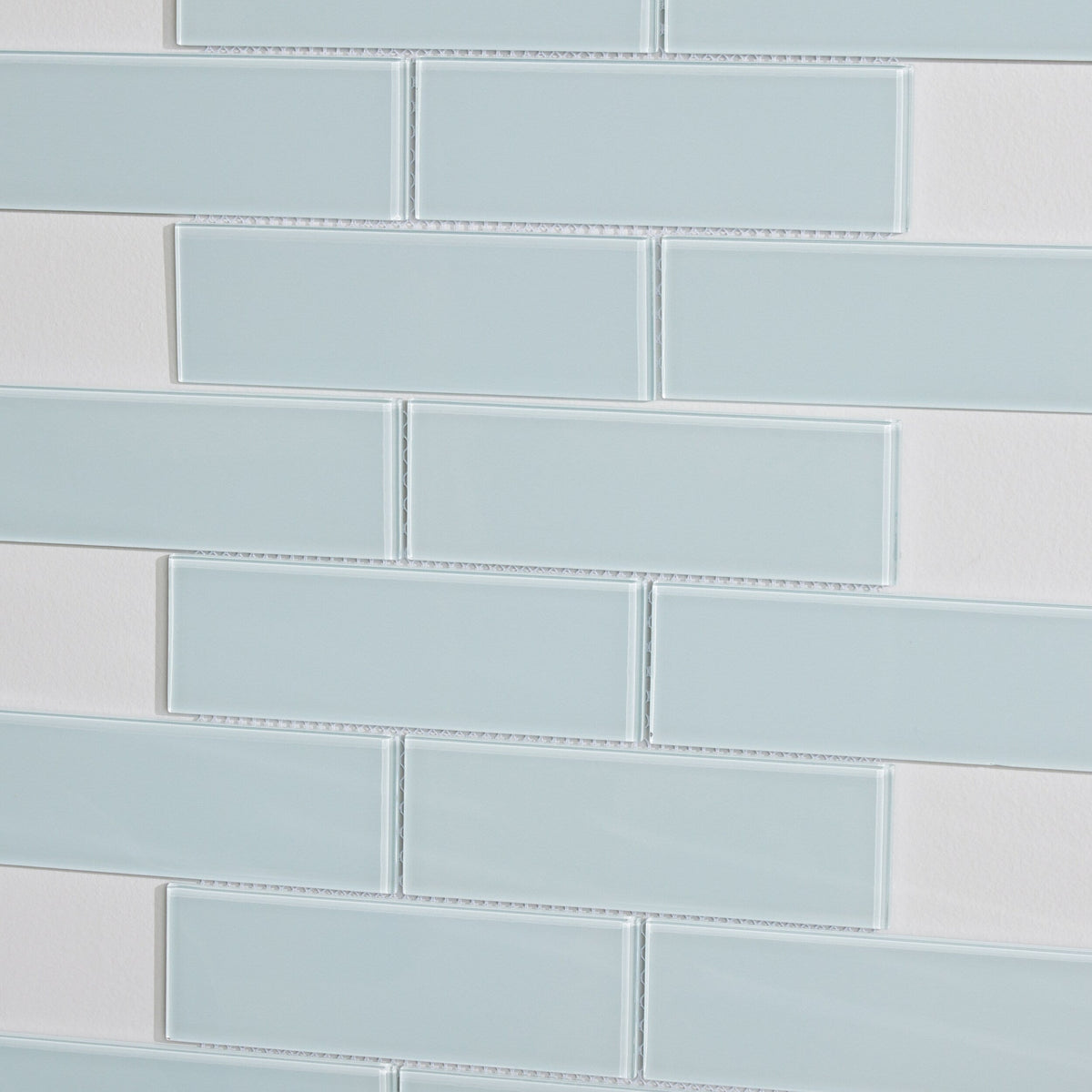 Elida Ceramica Skylight Subway 12-in x 12-in Glossy Glass Mosaic Wall Tile