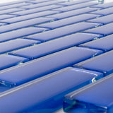 Apollo Tile (Sample) Colorway Royal Blue 4-in x 4-in Glossy Glass Brick Subway Floor and Wall Tile