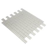 Apollo Tile (Sample) Colorway Beige 4-in x 4-in Glossy Glass Brick Subway Floor and Wall Tile