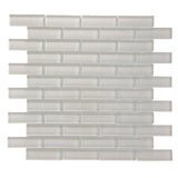 Apollo Tile (Sample) Colorway Beige 4-in x 4-in Glossy Glass Brick Subway Floor and Wall Tile