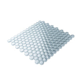 Apollo Tile (Sample) Colorway Light Gray 4-in x 4-in Glossy Glass Penny Round Mosaic Floor and Wall Tile