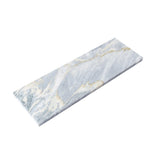 Apollo Tile (Sample) Wall White and Gray 4-in x 4-in Polished Marble Subway Wall Tile