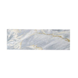 Apollo Tile (Sample) Wall White and Gray 4-in x 4-in Polished Marble Subway Wall Tile