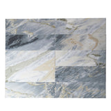 Apollo Tile (Sample) Wall White and Gray 4-in x 4-in Polished Marble Subway Wall Tile
