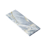 Apollo Tile (Sample) Wall White and Gray 4-in x 4-in Polished Marble Subway Wall Tile