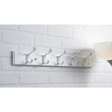 23-7/8 in. (605 mm) White Utility Hook Rack