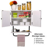 Excello Global Products 17 x 21 x 8 Barndoor Soft Close Bathroom Wall Cabinet
