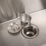 WELLFOR 24-in x 18-in White Freestanding Utility Tub with Faucet and Storage Cabinet