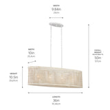 Kichler Sayulita 4-Light White Coastal Chandelier