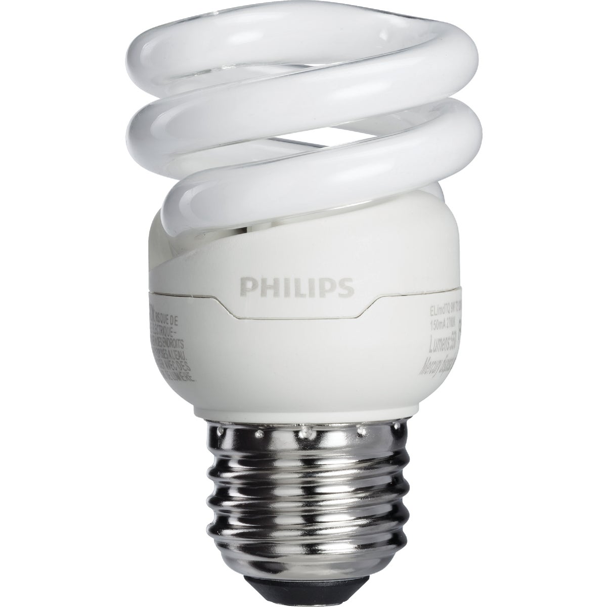 Philips 40-Watt Equivalent Spiral CFL Light Bulb, Soft White, Medium Base, 4-Pack