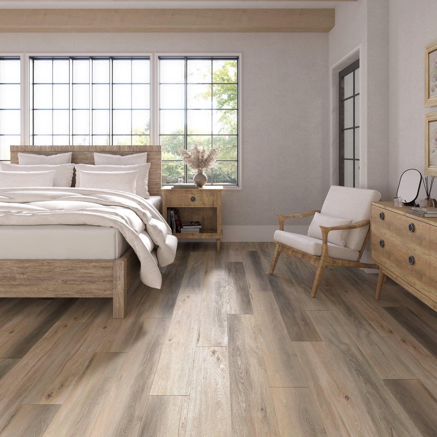 Lucida USA Maxcore Jasper 7-3/32-in Wide x 5-1/2-mm Thick Waterproof Interlocking Luxury Vinyl Plank Flooring (24.5-sq ft)