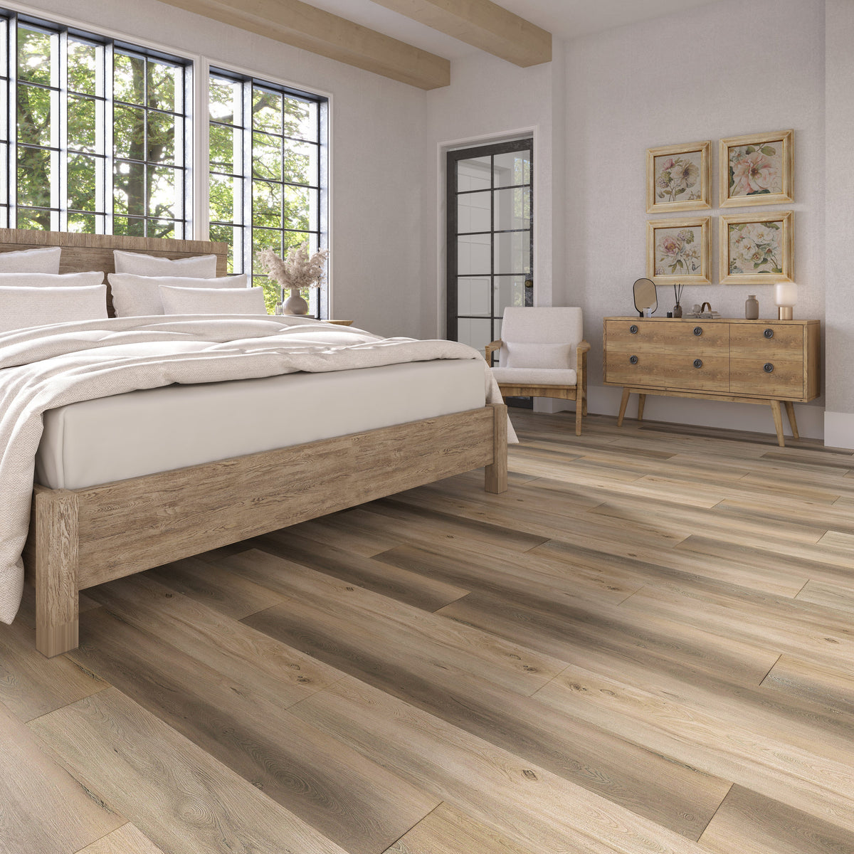 Lucida USA Maxcore Jasper 7-3/32-in Wide x 5-1/2-mm Thick Waterproof Interlocking Luxury Vinyl Plank Flooring (24.5-sq ft)