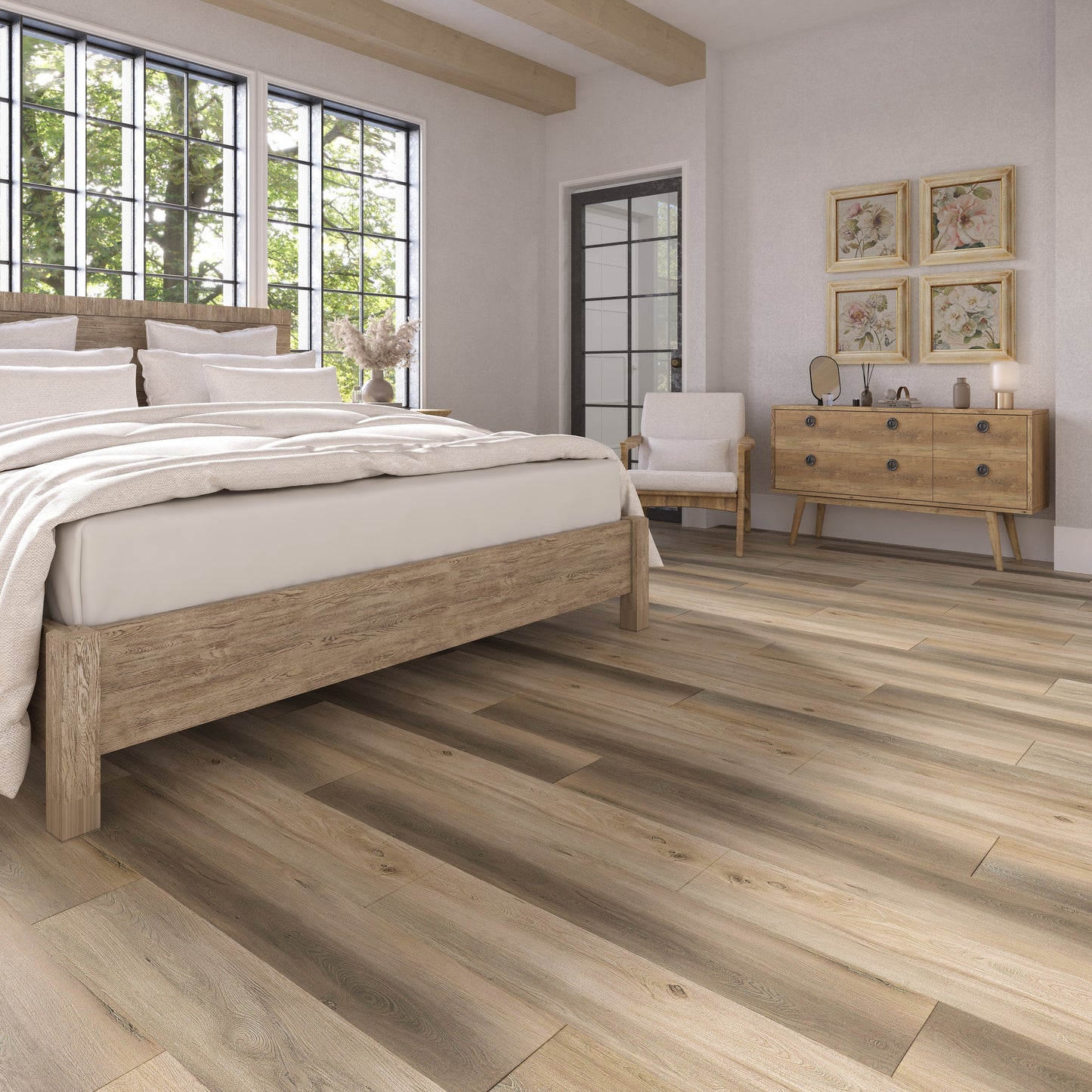 Lucida USA Maxcore Jasper 7-3/32-in Wide x 5-1/2-mm Thick Waterproof Interlocking Luxury Vinyl Plank Flooring (24.5-sq ft)