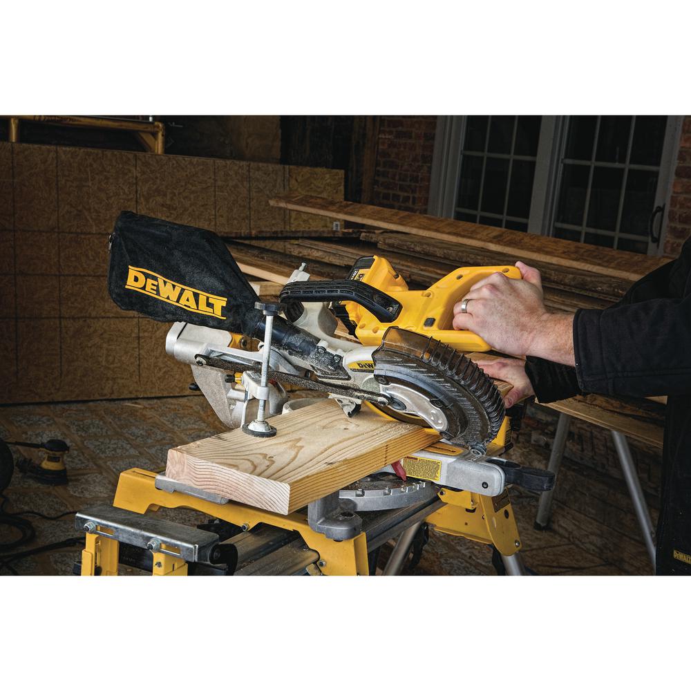 20-Volt MAX Lithium-Ion Cordless 7-1/4 in. Miter Saw with Battery 4Ah and Charger w/ Bonus Oscillating Tool - Super Arbor